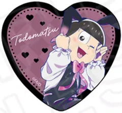 【中古】バッジ・ビンズ トド松 「おそ松さん ハート型ホログラムカンバッジ バニーボーイ ver.」