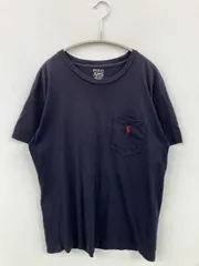 Polo Ralph Lauren ポロラルフローレン Tシャツ/カットソー M ネイビー 無地 ワンポイント ブランドロゴ ミドル丈 半袖 クルーネック(丸首)