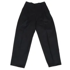 コムデギャルソンオムCOMME des GARCONS HOMME コットンツータックパンツ 黒S