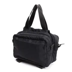 ワイズY's ナイロンダブルハンドバッグ 黒のサムネイル