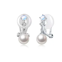 【新品】 FH.bird ムーンストーン イヤリング レディース 6月誕生石 パール 結婚式 揺れる 痛くない 金属アレルギー対応 シルバー925 可愛い イヤリング おしゃれ 誕生日 20代 30代 40代 ジュエリー 母の日 プレゼント 母の日 ギフト 入