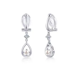 【新品】 Free bird パール イヤリング レディース 人気 「純粋な心」 真珠 イヤリング 揺れる 金属アレルギー対応 シルバー925 ノンホールピアス 6月誕生石 誕生日 母の日 プレゼント 母の日 ギフト 入学式 卒業式