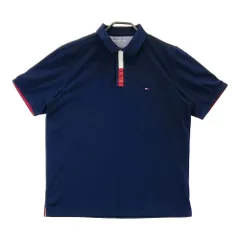 サイズ：LL TOMMY HILFIGER GOLF トミー ヒルフィガーゴルフ  半袖ポロシャツ  ネイビー系 [240101646191] ゴルフウェア メンズ ストスト