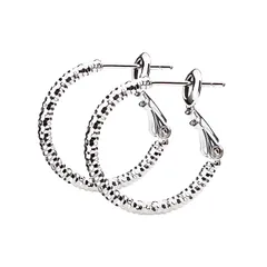 【新品】 LOKUMI ピアス 選べる3サイズ×3カラー 日本製 フープ フープピアス 金属アレルギー対応 ワンタッチ キャッチレス 大振り 小振り 大きめ 小さめ レディース シンプル わっか 人気 揺れる ニッケルフリー ギフト プレゼント hp-1 (ス