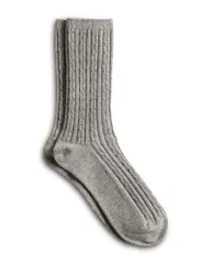 ジェニーケイン レディース アンダーウェア 靴下 Jenni Kayne Cable Socks Grey グレー