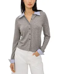 レイルズ レディース アウター カーディガン セーター Rails Eryn Sweater Cardigan Heather Grey グレー