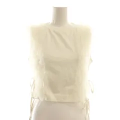 スナイデル SNIDEL 24AW ノースリチュールカットTOPS トップス フリル F ホワイト /HK ■OS