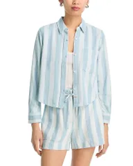 レイルズ レディース トップス シャツ Rails Malin Stripe Shirt Exclusive Ocean Stripe ストライプのサムネイル
