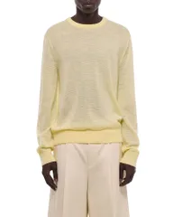 ヘルムート ラング メンズ アウター ニット・セーター クルーネック Helmut Lang Crewneck Sweater Yellow イエローのサムネイル