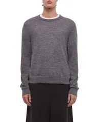 ヘルムート ラング メンズ アウター ニット・セーター クルーネック Helmut Lang Crewneck Sweater Dark Grey グレーのサムネイル
