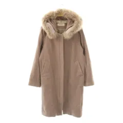 ミッシュマッシュ MISCH MASCH ウール 2WAY コート フード付き M ピンクブラウン /ES ■OS