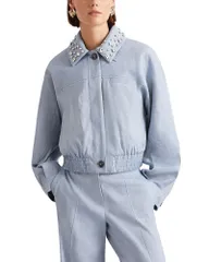 マレーラ レディース アウター ジャケット・ブルゾン Marella Mllvirgola Light Blue Jacket Light Blue ブルーのサムネイル