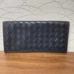 ボッテガヴェネタ イントレチャート 長財布 黒 薄型