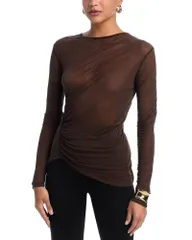 ヘルムート ラング レディース トップス シャツ ギャザー Helmut Lang Ruched Top Bistreのサムネイル