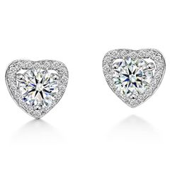 Swarovski Una ハートピアス クリスタル シルバー 5625535 - メルカリ