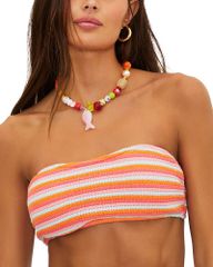 Beach Riot Women's Swimsuit Top Only: Beach Riot Kelsey Bikini Top Guava Jelly Crochet