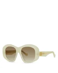 ロエベ レディース アクセサリー サングラス・アイウェア Loewe Geometric Sunglasses 51mm opaline cream brown クリームのサムネイル