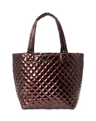 エムジーウォレス レディース バッグ MZ WALLACE Mediumetro Tote Deluxe Bordeaux Lacquerのサムネイル