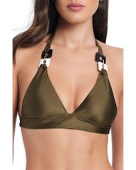 레드 카터 여성 수영복 톱 전용 홀터 Red Carter Chain Detail Halter Bikini Top Hazel