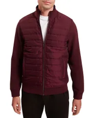 テッドベーカー メンズ アウター ジャケット・ブルゾン キルティング Ted Baker Durano Quilted Jacket Maroon マルーンのサムネイル