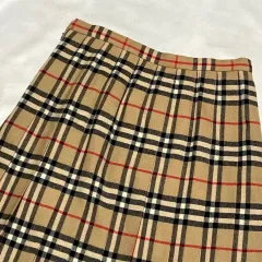 12 バーバリー ノヴァチェック ロング スカート