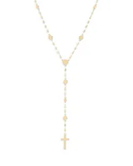 ラナ レディース アクセサリー ネックレス・チョーカー・ペンダントトップ レース LANA Jewelry Disc Cross Lariat Necklace in 14K Yellow Gold ゴールド