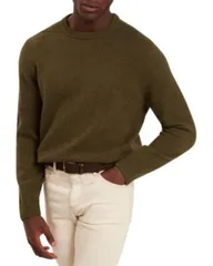 テッドベーカー メンズ アウター ニット・セーター リラックスフィット クルーネック Ted Baker Demario Relaxed Fit Crewneck Sweater Khaki カーキのサムネイル