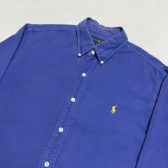 L POLO RALPH LAUREN(ポロラルフローレン) イエロー ポニー刺繍 スリムフィット シャツ