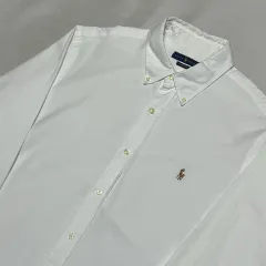 L ポロラルフローレン クラシックフィット 白 シャツ