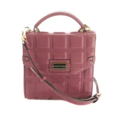 サマンサベガ Samantha Vega チョコレート風バッグ 2WAY ハンドバッグ ショルダーバッグ フェイクレザー ピンク /MI ■OS ■SH