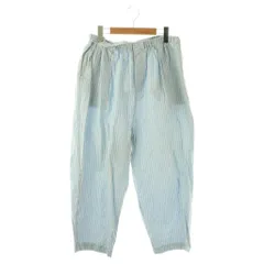 ジャーナルスタンダード ラックス JOURNAL STANDARD LUXE ストライプ イージーパンツ ワイドテーパード ライトブルー マルチカラー /ES ■OS