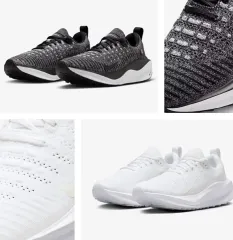 ナイキ レディース リアクトX インフィニティ RUN 4 ブラックグレー/白