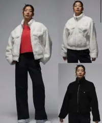 ナイキ NIKE レディース ジョーダン シェルパ フリース ブラック 白