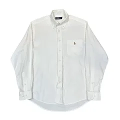 22 ポロラルフローレン マルチ ポニー 白 オックスフォード シャツ