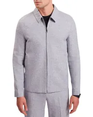 テッドベーカー メンズ アウター ジャケット・ブルゾン リネン Ted Baker Ashleyj Linen Blend Harrington Jacket Light Blue ブルーのサムネイル