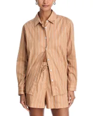 フレンチコネクション レディース トップス シャツ FRENCH CONNECTION Alexis Poplin Fine Line Shirt Macchiatoのサムネイル