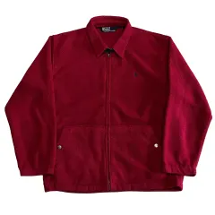 95 POLO RALPH LAUREN 1990s レッド フリース ジャケット