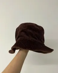コーデュロイ ヴィンテージ バケットハット ブラウン COLOR (S/M)