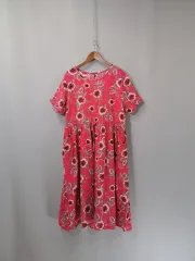 コットン素材 華やかな ONE PIECE