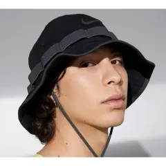 ナイキ(NIKE) ドライフィット(DRY-FIT) バケットハット ブラック (登山 旅行用)