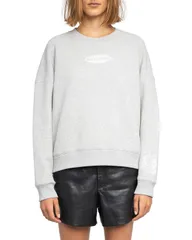 ザディグ エ ヴォルテール レディース アウター パーカー・スウェット シャツ Zadig Voltaire Mira Round Neck Sweatshirt Gris Chineのサムネイル