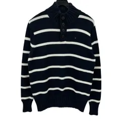 トミーヒルフィガー ハーフジップ ニット s