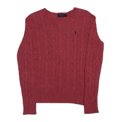 M POLO RALPH LAUREN カシミア ケーブル クルーネック ニット