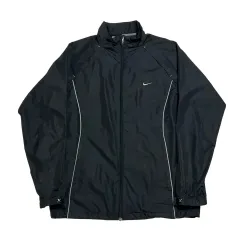 L NIKE クライマフィット オールドスクール スウッシュ ブラック ウィンドブレーカー