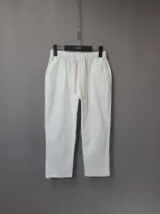 ウエストゴム コットン 8分 ズボン