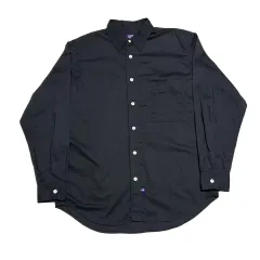 S THE NORTH FACE ザノースフェイス パープルラベル ワンポケット チャコール 機能性 シャツ