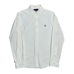 S ポロラルフローレン コットン 白 Classic フィット シャツ