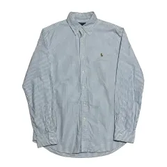 M POLO RALPH LAUREN（ポロラルフローレン） スカイブルー ストライプ シャツ