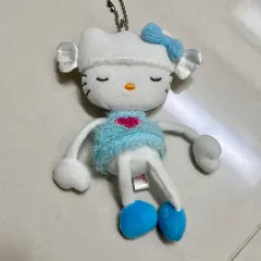 Sanrio レトロキティー がらがら ぬいぐるみ キティーストラップ キーホルダー