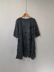 フラワー連結ブラックONE PIECE